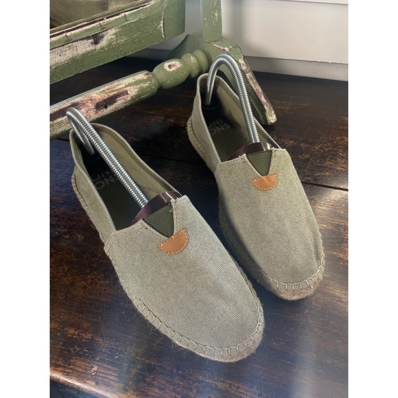 Toni Pons Shoes - Toni Pons Blanes ER Khaki Grey Canvas Jute Espadrilles EU41 Unisex Slip On Shoes